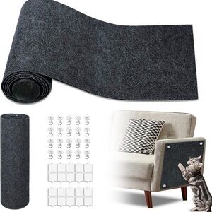 Cat Scratch Mat,118.5"x17.4" Trimmable Self-Adhesive Cat Scratch Furniture Pr